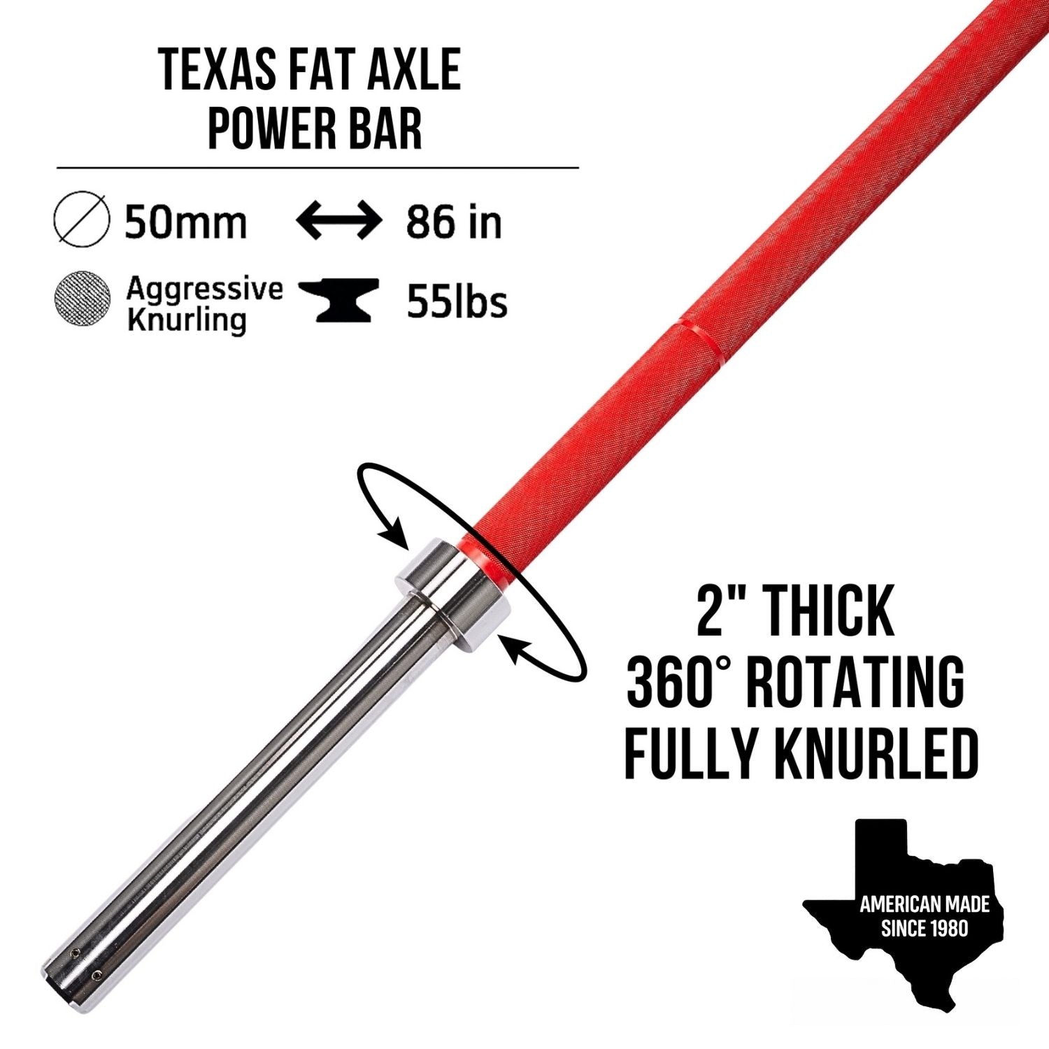 Texas 2" Fat Axle Power Bar