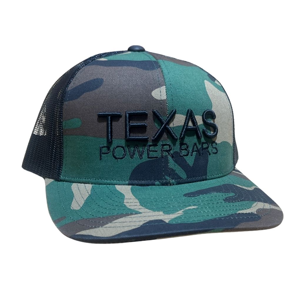 Texas Power Bars Trucker Hat (Text)