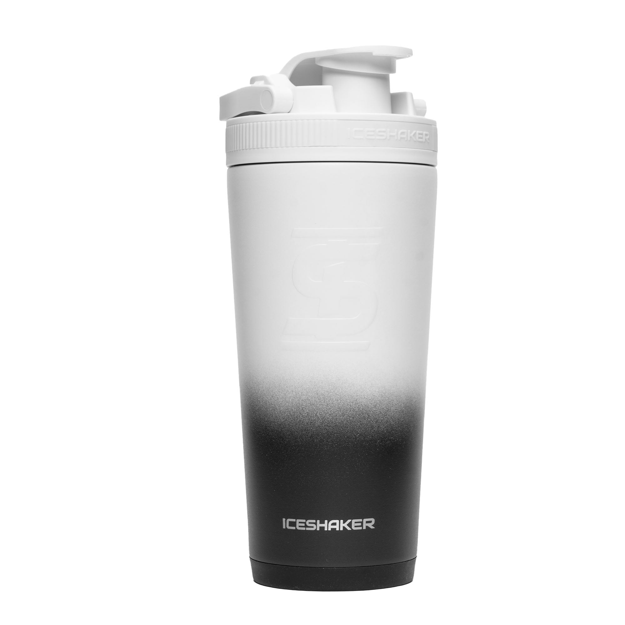 26oz Ice Shaker - White Black Ombre