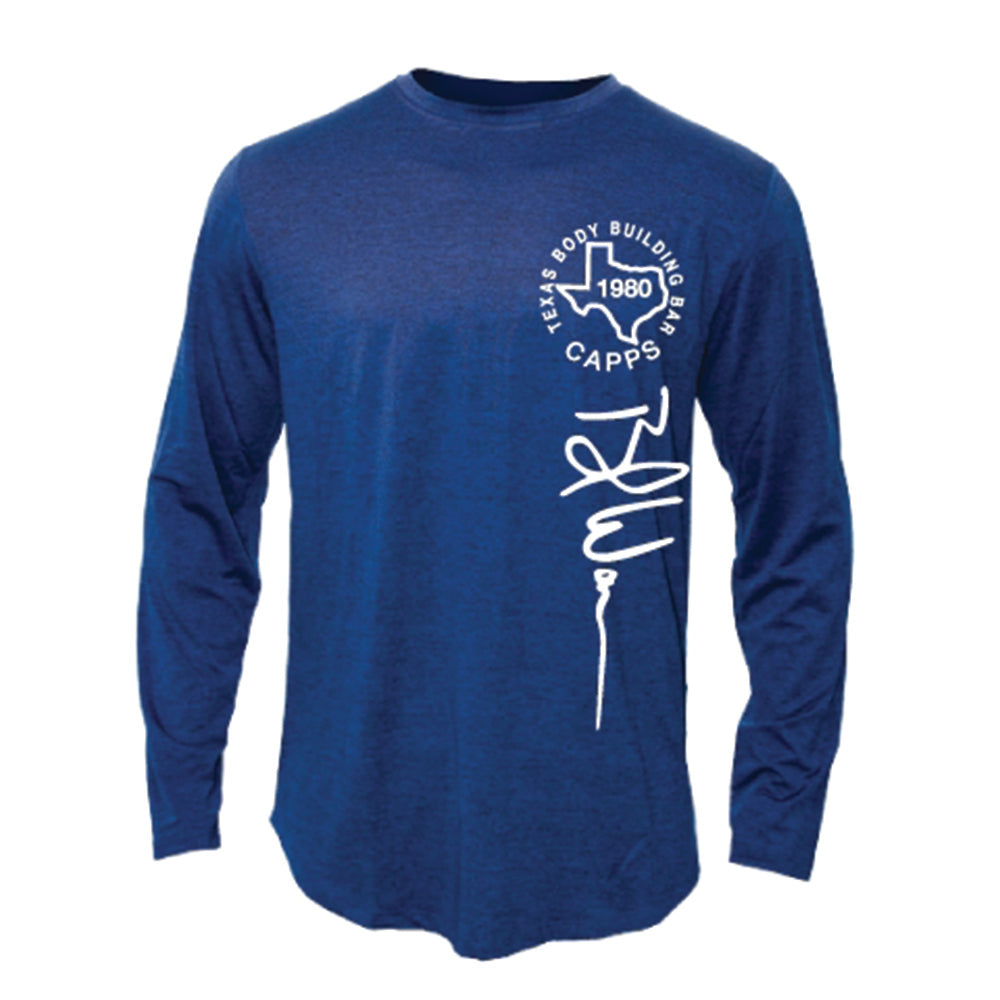 Active Faith Performance LS Shirt-BLUE